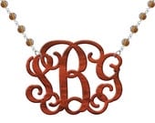 Monogram Hand Made Custom Tortoise Shell  Monogram Necklace Initials Personalized W Love Jewelry Acrylic  Bracelet   Earrings  Keychains