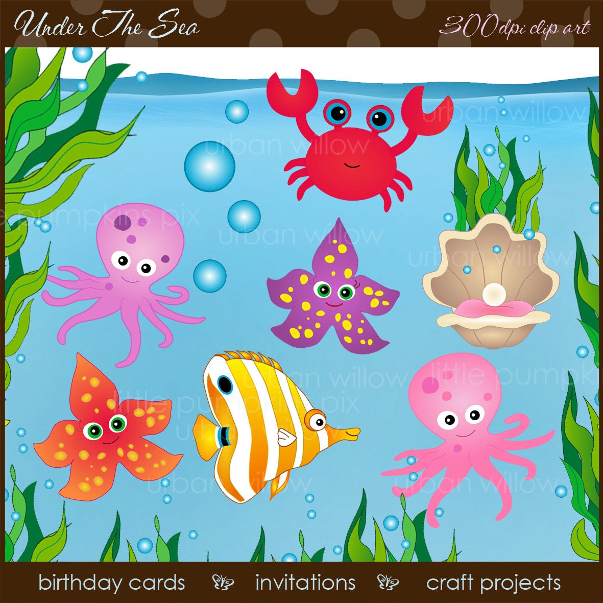Sea Weeds Clip Arts