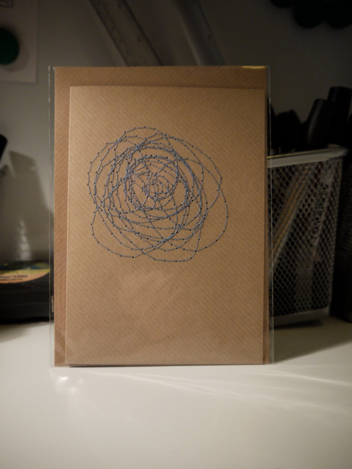 Embroidered Pattern A6 Greeting Card