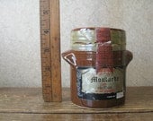 1976 French mustard jar // Vintage pantry storage