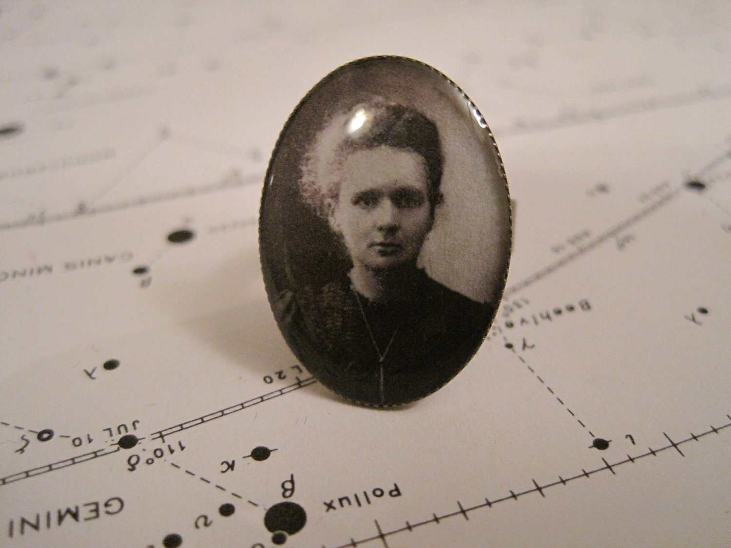 Marie Curie Glow in the Dark Ring