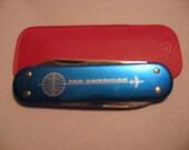 1960s Vintage PanAm Pan American Airlines Pocketknife New Old Stock VictorInox Rostfrei Switzerland