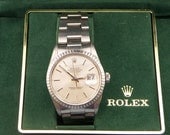 1986 Rolex Oyster Perpetual Datejust Gentleman's Watch w/Box&Paper, SKU W-1041