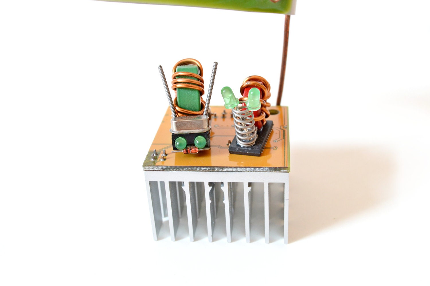 wedding cake topper - Mr and Mrs, Snail couple, recycled wedding decoration, anniversary, unique gift, green, copper, rustic colors, autumn
