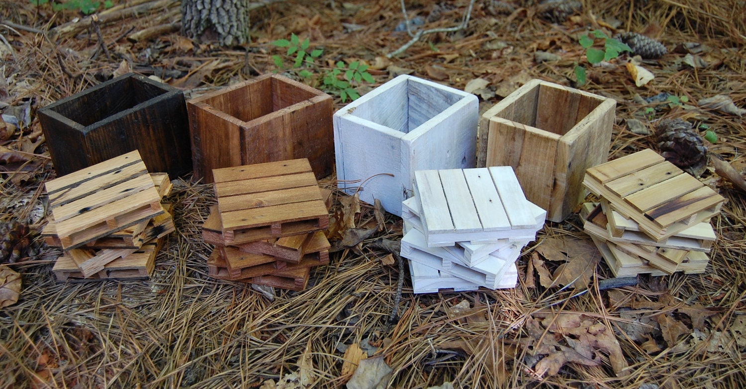 Pallet Coaster Set From Reclaimed Pallet