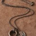 Solid Bronze Pegasus Necklace and Ancient Greek Coin Athena Antique African Copper Ring Rustic Boho Double Sided