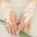 Wedding Glove, ivory lace gloves, Fingerless Glove, ivory wedding gown, UNIQUE Bridal glove, wedding bride, bridal gloves,