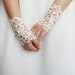 bride lace gloves, Wedding Gloves, ivory Lace gloves