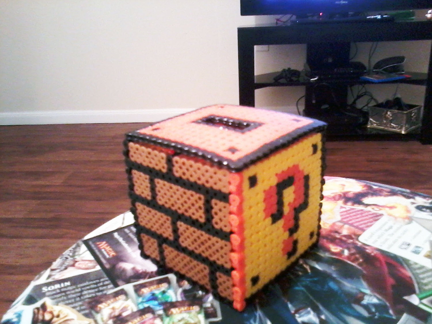 Mario Brothers 8-Bit Perler Coin Box