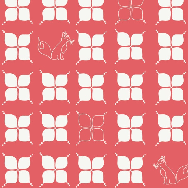 Birch Fabrics - STORYBOEK 2  Foxy Floral  - 1 Fat Quarter