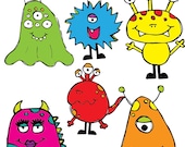 Monster Mash Clipart Set