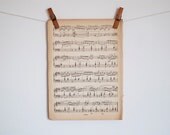 Vintage Music Sheet Paper - 20 pieces