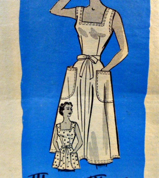 Vintage 50s Mail Order 9137 Pattern Marian Martin One Piece Dress Square Neckline Pockets Size 12 p2z