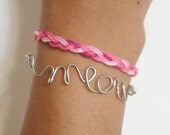 Pink Braided Friendship Bracelet