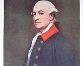 Vintage Painting Art Print / Male Portrait / Artist George Romney / Colonel Thomas Thornton / Home Decor / Wall Hanging