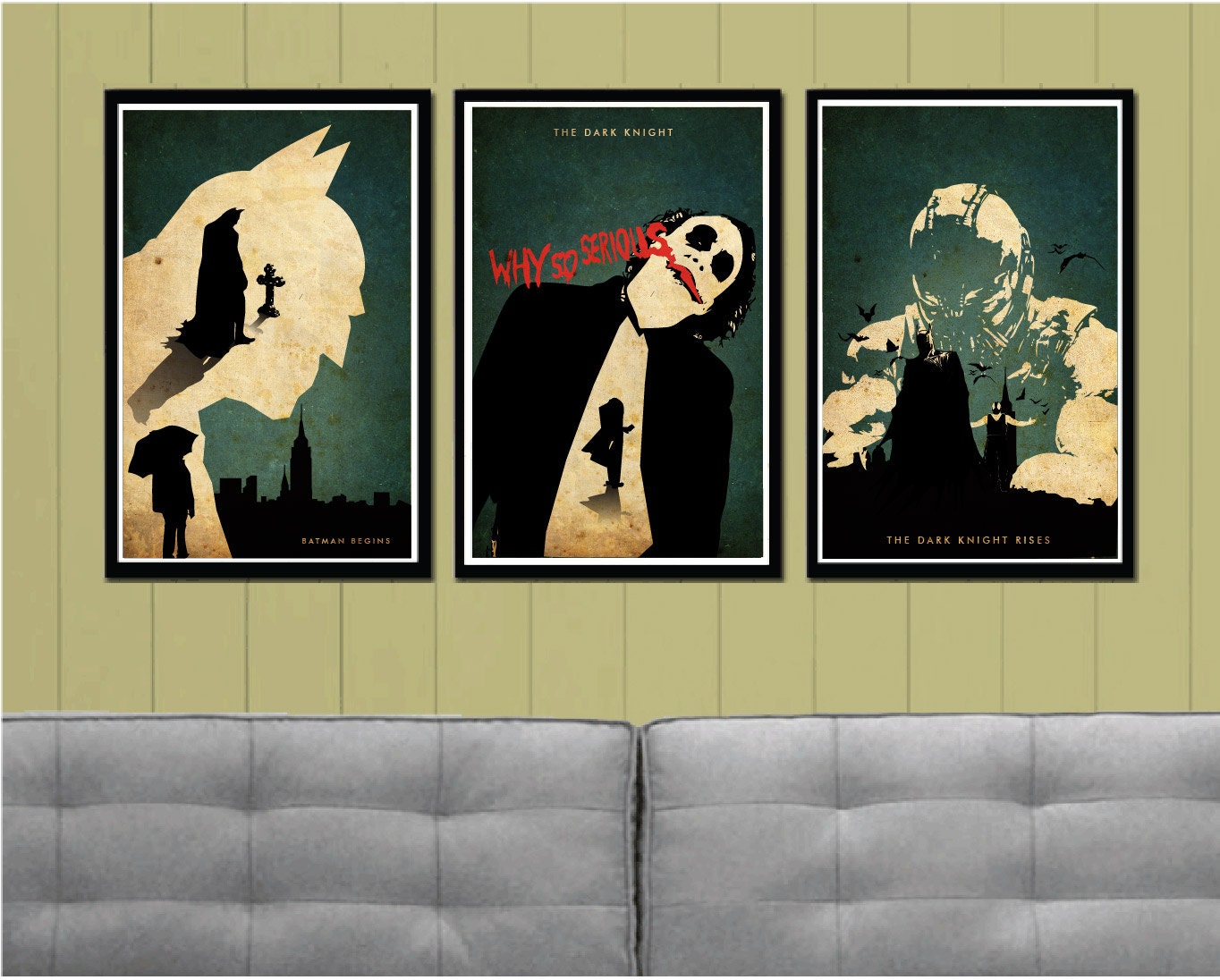 Batman Trilogy Minimalist Poster