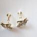 Vintage Coro Earrings Aurora Borealis Rhinestones Golden Hued Metals