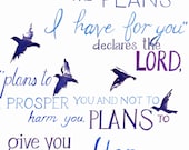 Jeremiah 29:11 - print 8.5x11