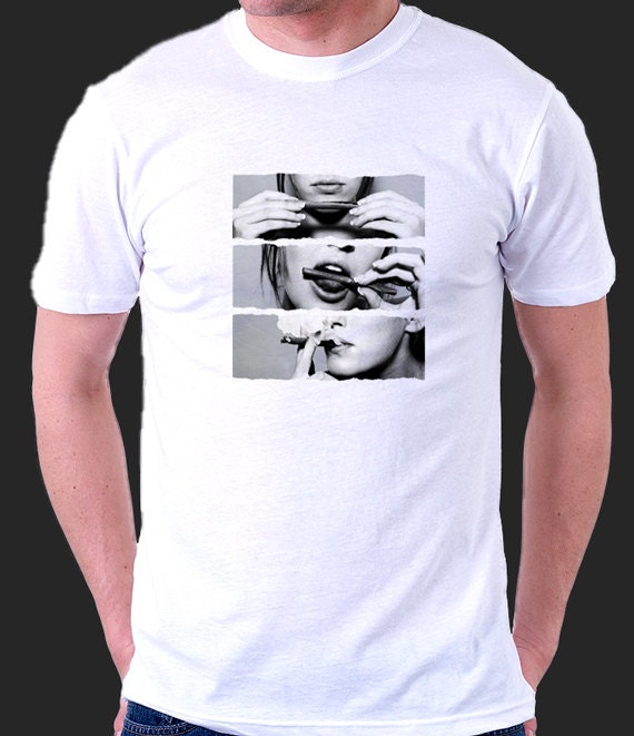 Roll up T-Shirt in White Size large