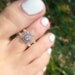 Toe Ring - Diamond - Silver Metal Stretch Bead Toe Ring