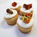 Fall Leaves, Pumpkins, and Acorns - qty 24- Fondant fall decoration great for cupcakes, birthday partys, wedding cake