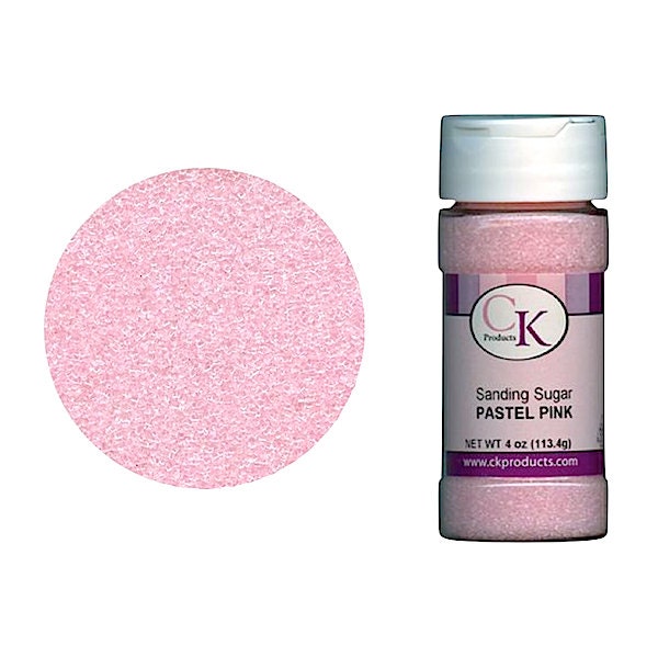 Pastel Pink Sanding Sugar - Edible Cake Decoration - Baking Candy Making Supplies Il_570xn