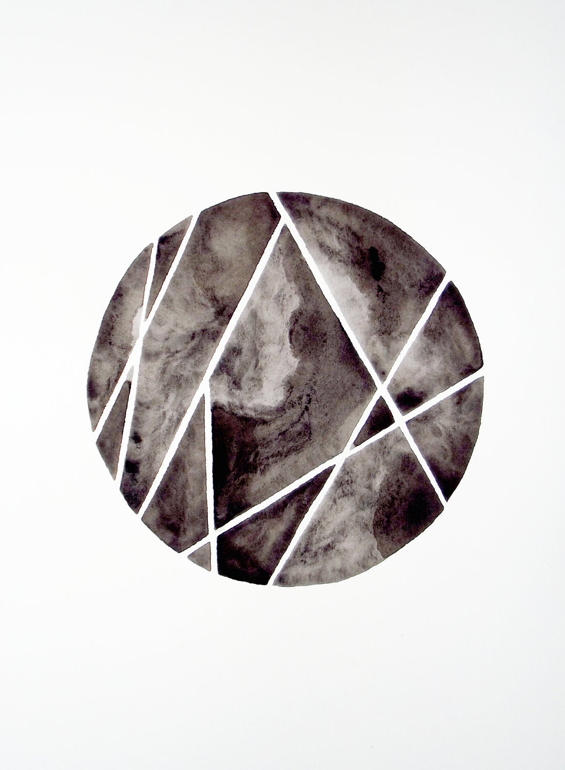 Cutting Diamonds I - Original Watercolor
