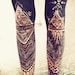 TRIANGLE Power TRIBAL LEGGINS handpainted