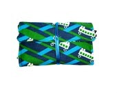 Tobacco pouch "Buses"/ Fabric Tobacco pouch / Kokka - Echino Fabric / Cotton - Linen blend medium weight