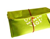 Tobacco pouch "Playground - Red" / Medium weight cotton fabric pouch / Canvas cotton
