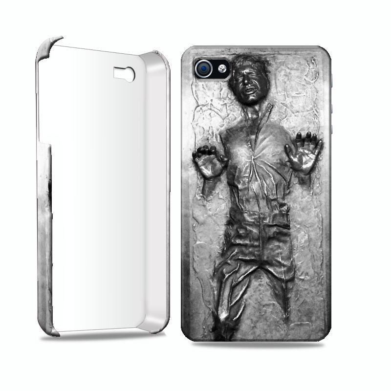 Hard case for iPhone 4 / 4S Han Solo Carbonite Design. Includes a screen protector and cleaning cloth for free