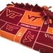 Virginia Tech Hokies Tie Blanket - College No Sew - Fleece VT for ANY one - Great Gift - Adult Size - Baby Shower - Large or Small