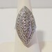 Antique vintage Art Deco sterling silver Marcasite ring size 6.5
