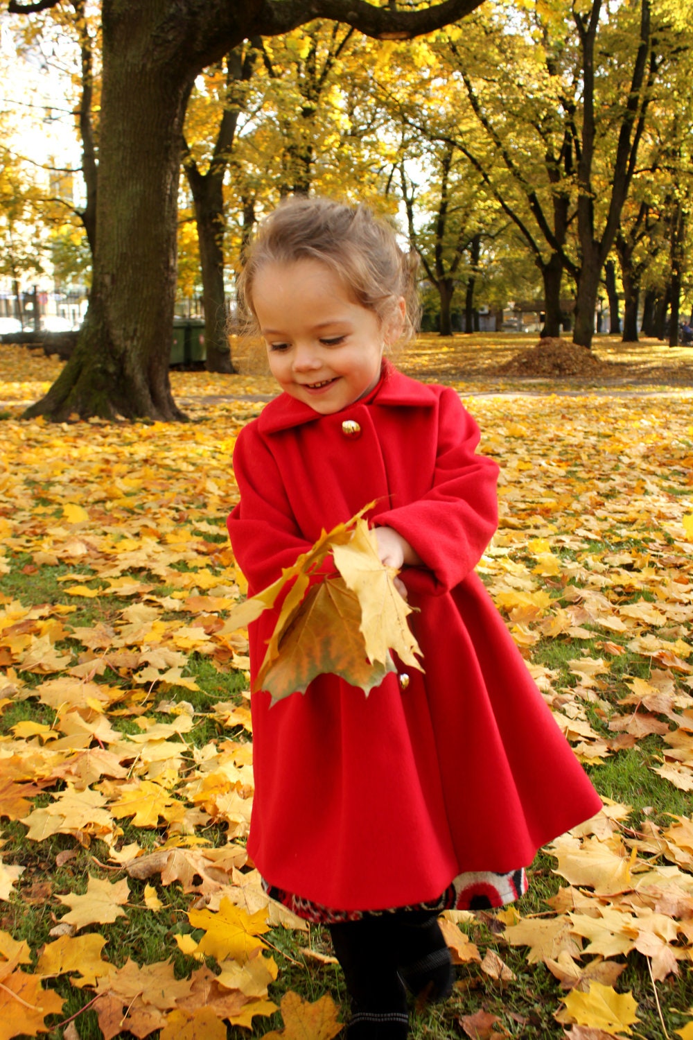 Girls wool coat autumn winter red lady soft special occasion birthday christmas fall elegant warm /hmet/rusteam /etsy lush/crazyadsteam