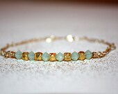 velle - mint gold bracelet by lilla stjarna - ft. 14k gold - Mother's Day gift - bracelet stack set - gold bangle, gold charm bracelet