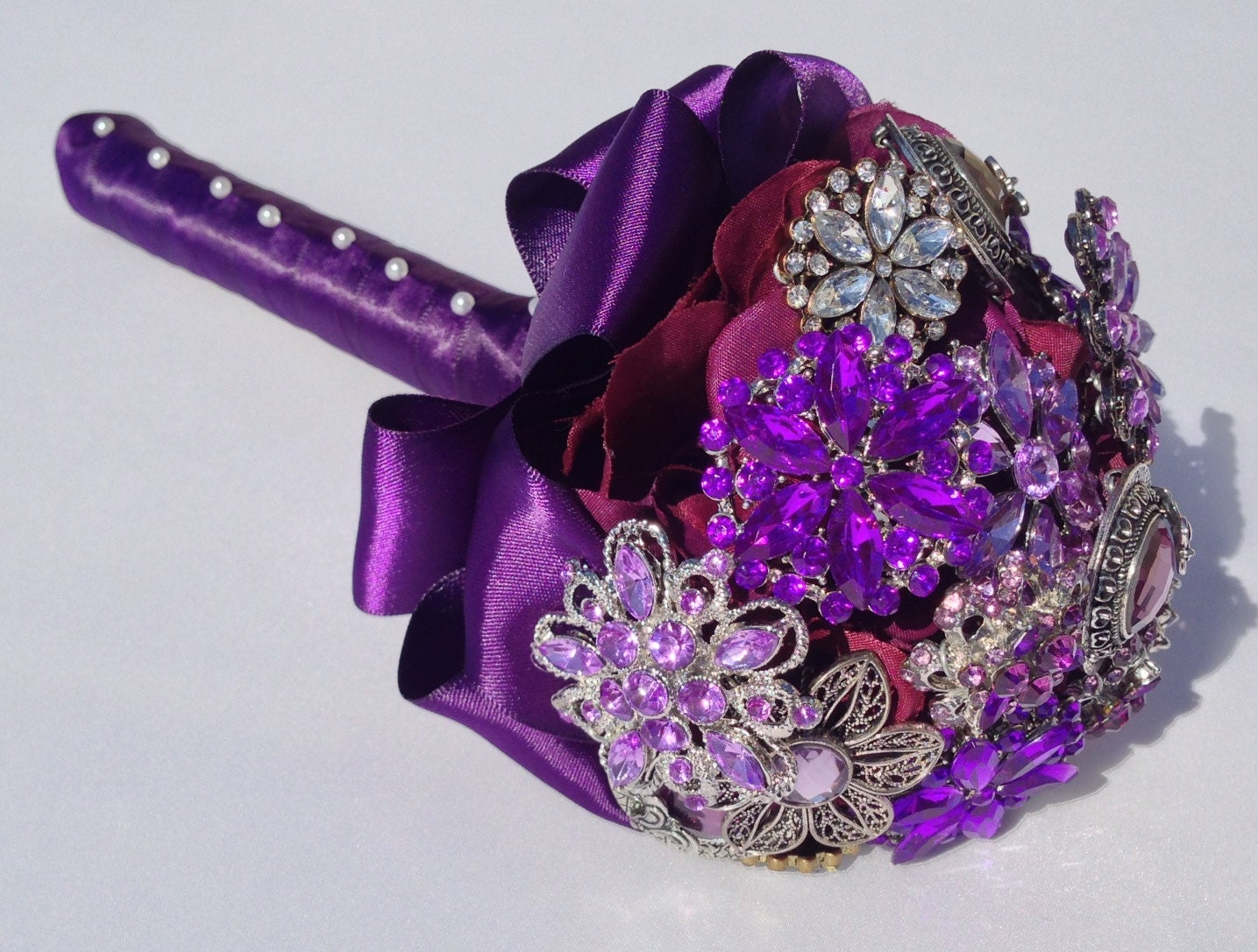 DEPOSIT for a (PETITE) Custom Made  Brooch  Bouquet