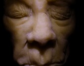 Macabre Wax Face Gothic Horror Moody Creepy Spooky Dark Portrait Digital Fine Art Print "Hiding XIV"