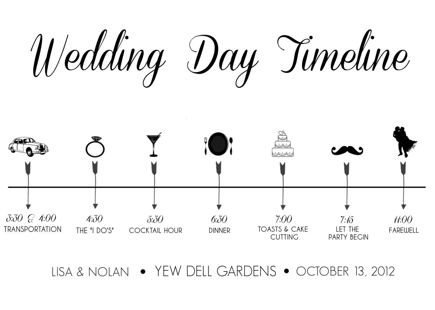 wedding outline