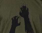 Zombie Hands Undead Halloween Zombies Claw Walk Geek Movies T-Shirt Tee Shirt Mens Womens Ladies Youth Kids