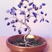 Wire GEM TREE // Lapis Lazuli Crystal Gemstone in Gold Saucer