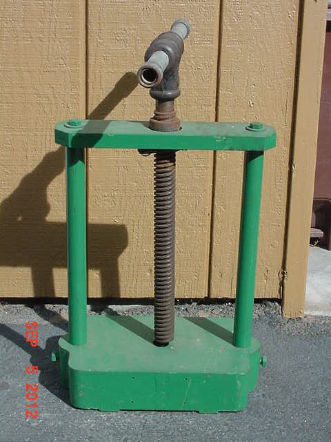 Antique Lg. VISE/ Arbor Or Wine PRESS: 100-Year-Old Beauty, Solid A1 Cast IRON, Restored Working Antique