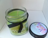 Fresh Cut Grass Soy Blend 8 oz. Mason Jar Candle Clean Earthy Scents Bath and Body Works Dupe