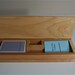 Laser Engraved Solid Maple Cribbage Board with Maple Wood Insert - Cabin and Pheasants