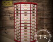 RARE Vintage Antique Industrial Wooden Hardware Parts Carousel Storage Rack