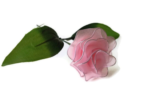 Handmade Nylon Carnation