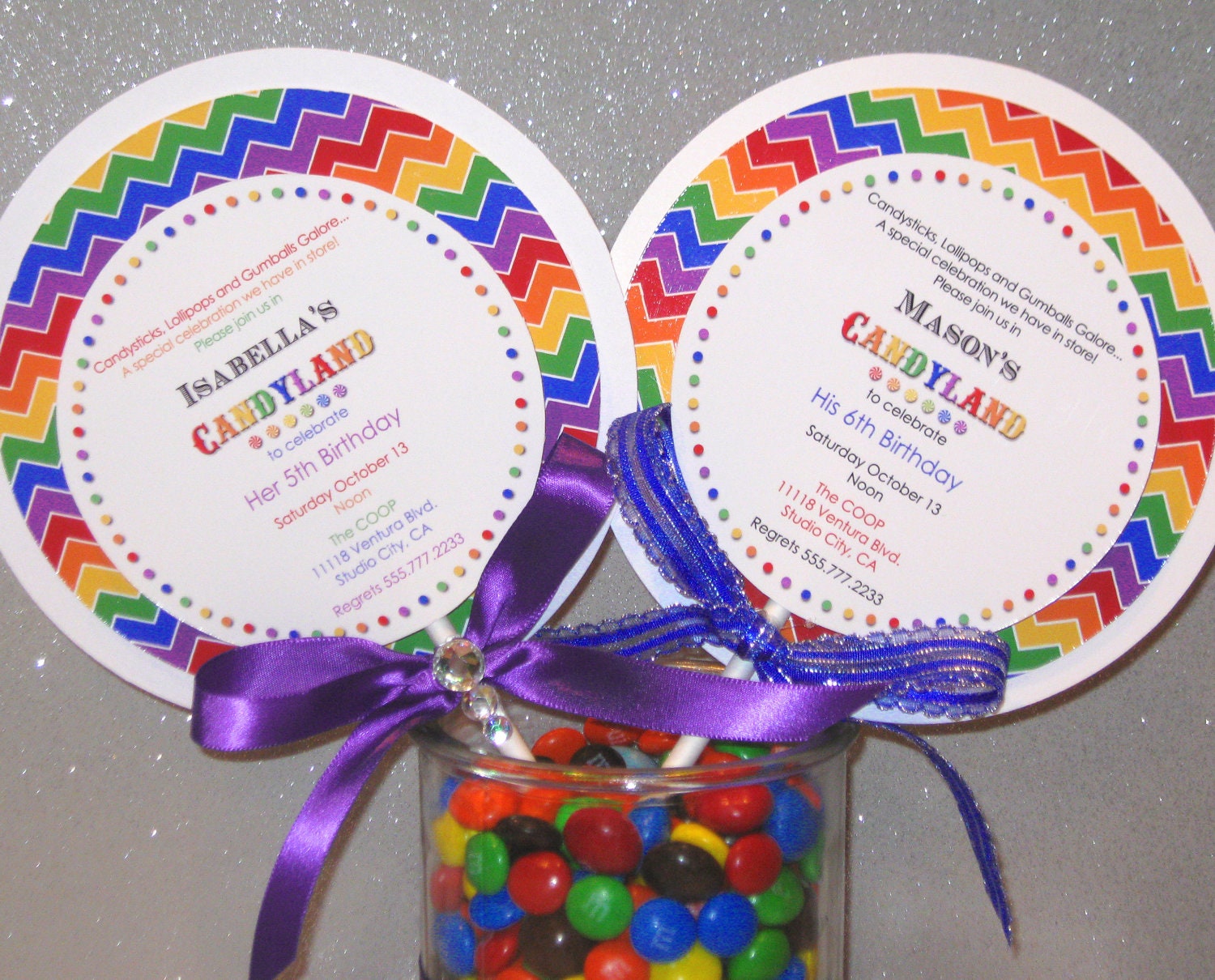 Candyland Invitations Wording