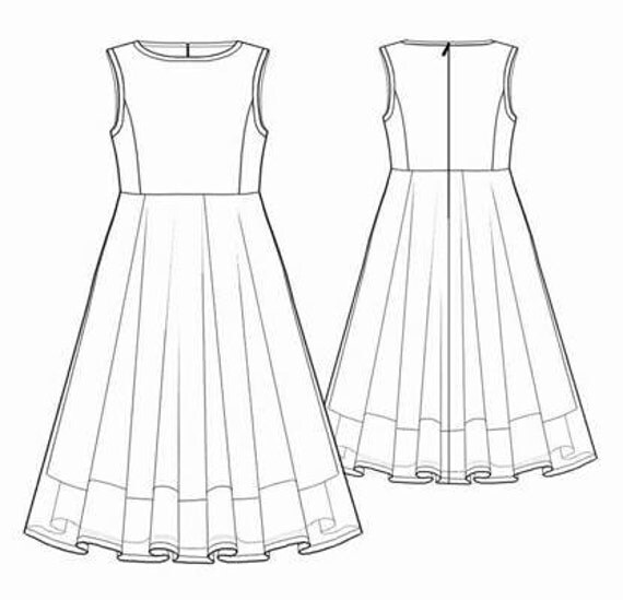 personalized pdf sewing pattern dress children by tiptopfit custom sewing patterns 415x400 il 570xN.366374815 4z4j Custom Sewing Patterns