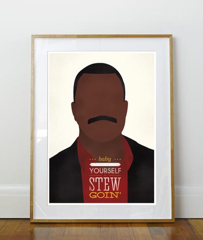 Arrested Development Carl Weathers A3 or to fit Ikea Ribba Frame 390 x 290mm
