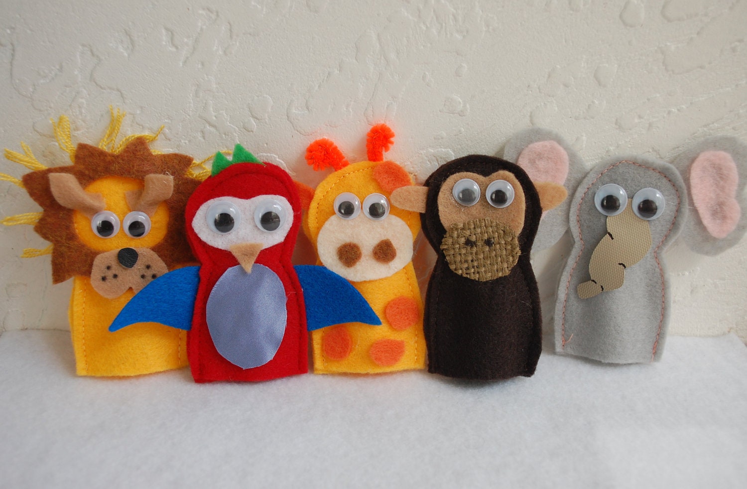 felt jungle animals