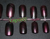 Game of Thrones Inspired False Nails (Set of 12) House Targaryen (Red, Black)